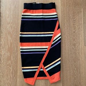 Ted Baker London Multicolor Striped Pencil Skirt